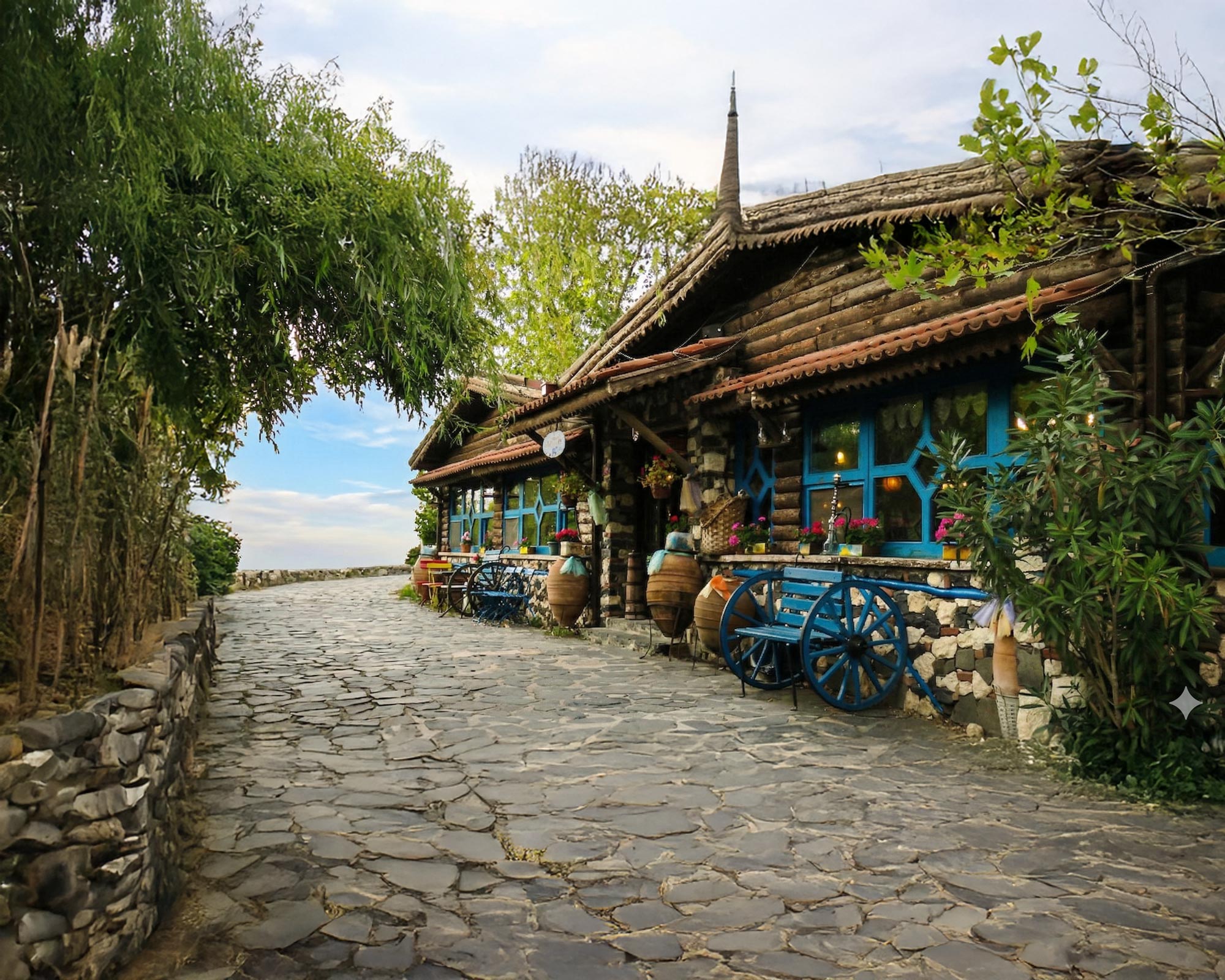 Antikköy doğa manzarası - yeşillikler içinde huzurlu bir mekan