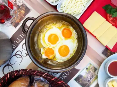 Antikköy açık büfe kahvaltı